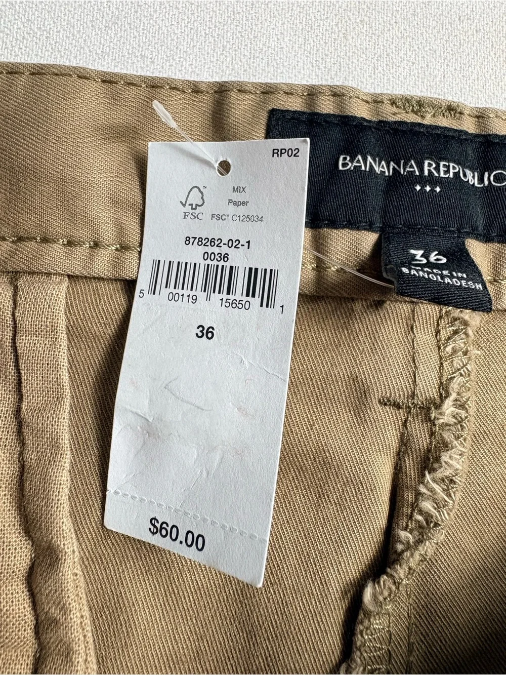 Banana Republic Tan Flat-Front Men's Shorts
